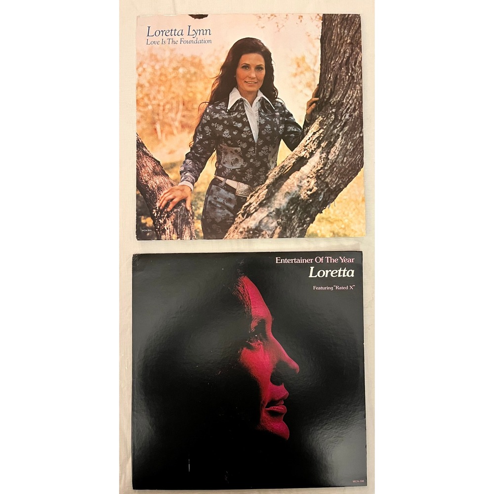Loretta Lynn Vinyl Record Lot Love Is The Foundation Entertainer Of The Year MCA